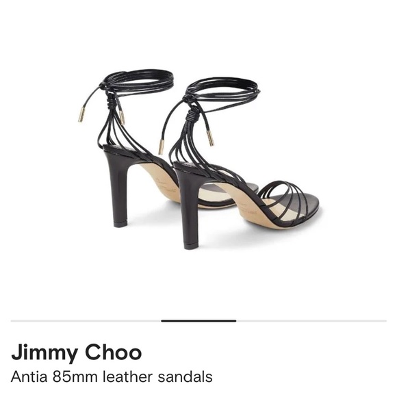 Jimmy Choo Antia 85mm Leather Sandals Sz 36 LIKE NEW - Picture 2 of 9